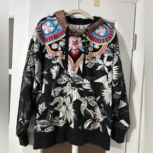 Adidas The Passinho Hoody Sweatshirt embroidered leopard-print women’s L